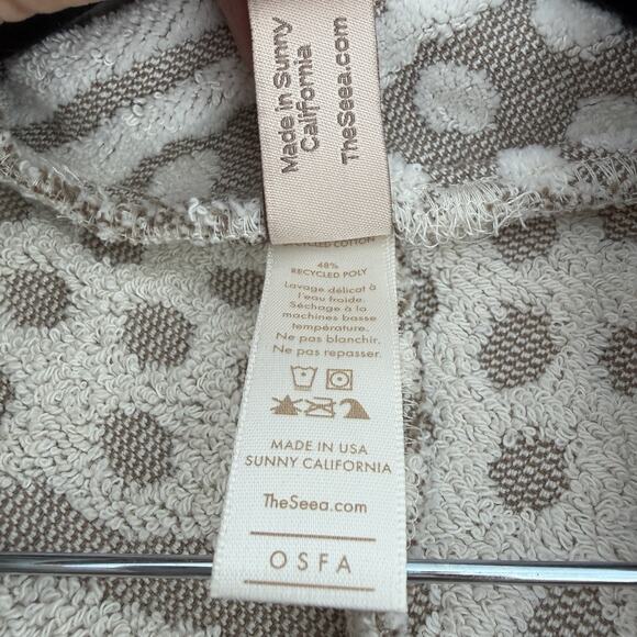 SEEA Linda Mar Wrap One Size Cocoon Terry Jacquard Towel Boho Beachwear Bathrobe - Picture 7 of 14